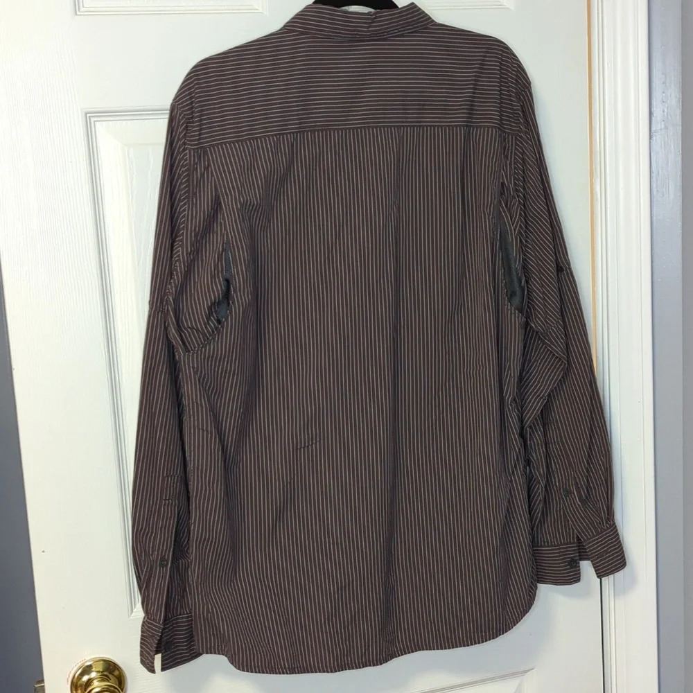 The North Face Long Sleeve Striped Vented Button Down Shirt Size Large
